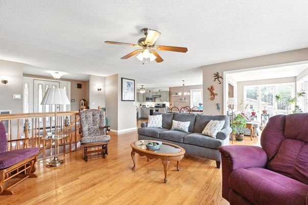 Interior, Kitchen, Living room, Stainless Steel Appliances, Wood Texture Flooring