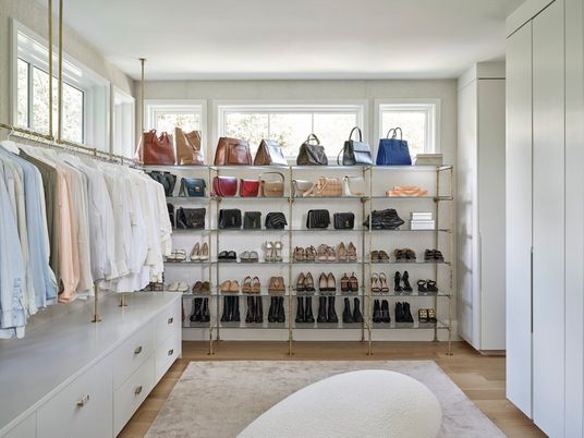 Interior, Walk-in Closets, Wood Texture Flooring
