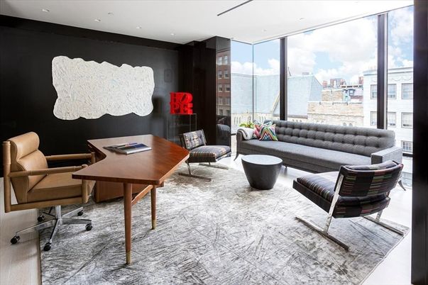 Home Office, Interior, Living room, Recessed Lighting