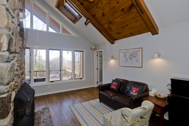 Interior, Living room, Stone Walls, Wooden Beams, Wooden Ceilings, Wood Texture Flooring
