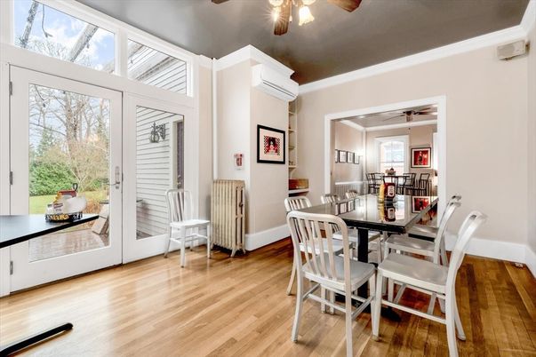 Dining room, Interior, Wood Texture Flooring