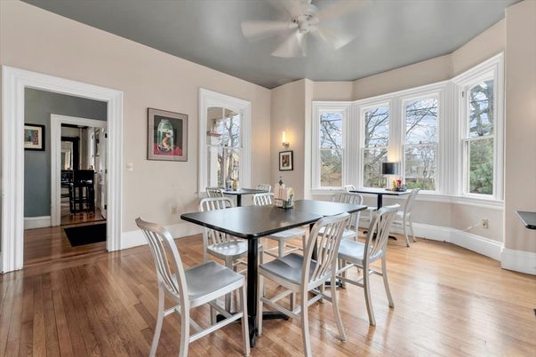 Dining room, Interior, Wood Texture Flooring