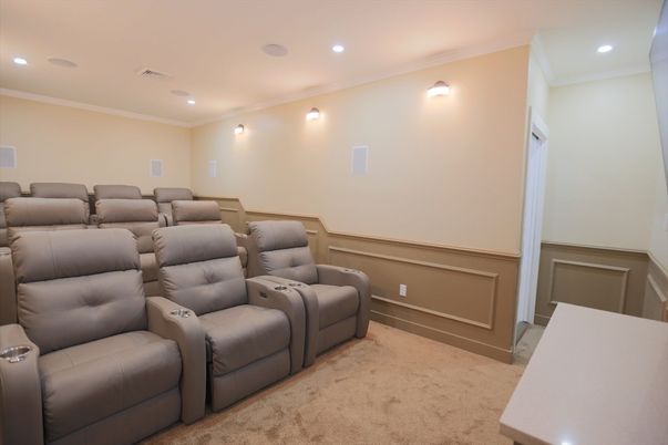 Home Theatre Room, Interior, Recessed Lighting, Theatre Room