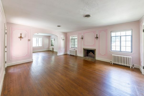 Empty room, Fireplace, Interior