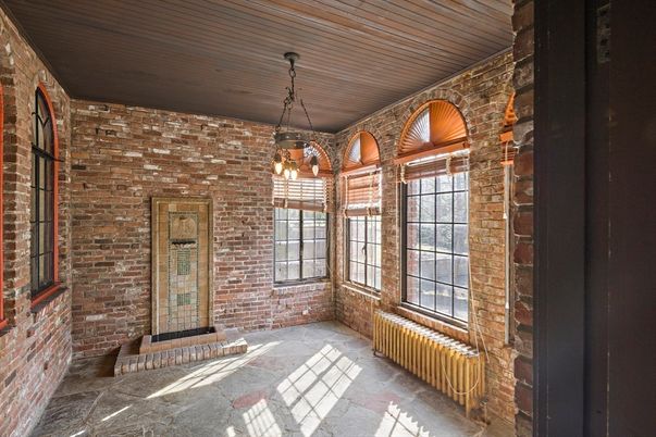 Interior, Pendant Lights, Stone Walls, Wooden Ceilings