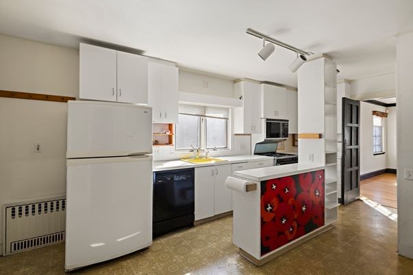 Interior, Kitchen, Wood Texture Flooring