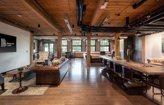Dining room, Interior, Pendant Lights, Wooden Beams, Wooden Ceilings, Wood Texture Flooring