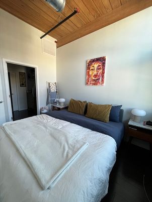 Bedroom, Interior, Wooden Beams, Wooden Ceilings, Wood Texture Flooring