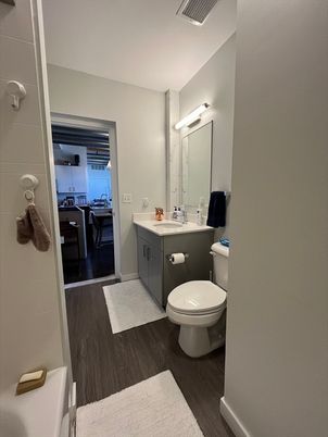 Bathroom, Dining room, Interior, Wood Texture Flooring