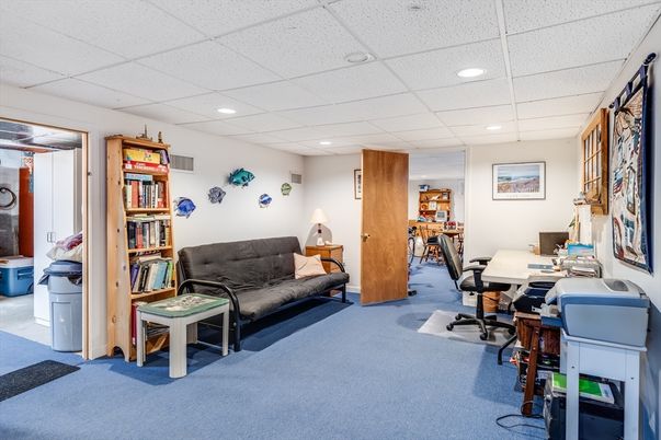 Home Office, Interior, Recessed Lighting