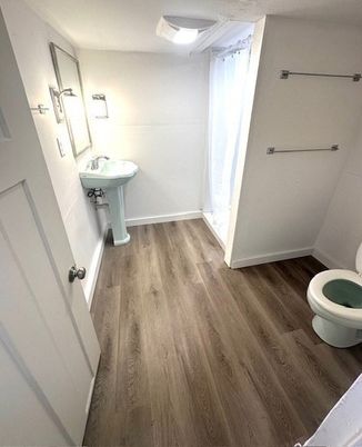 Bathroom, Interior, Wood Texture Flooring
