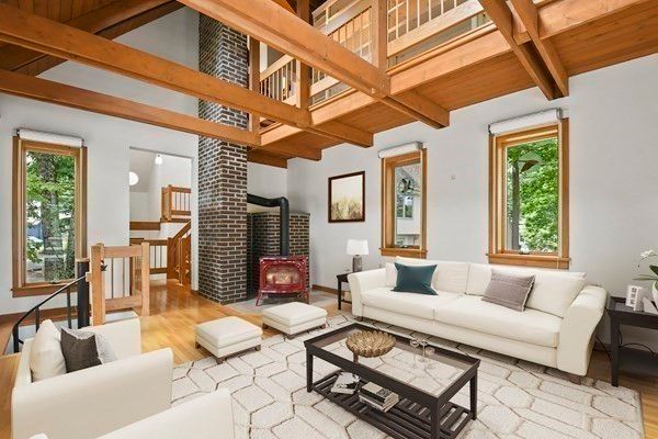 Fireplace, Interior, Living room, Wooden Beams, Wooden Ceilings, Wood Texture Flooring