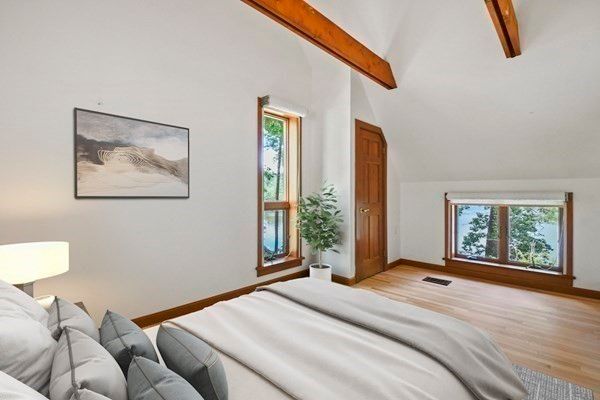 Bedroom, Interior, Wooden Beams, Wood Texture Flooring