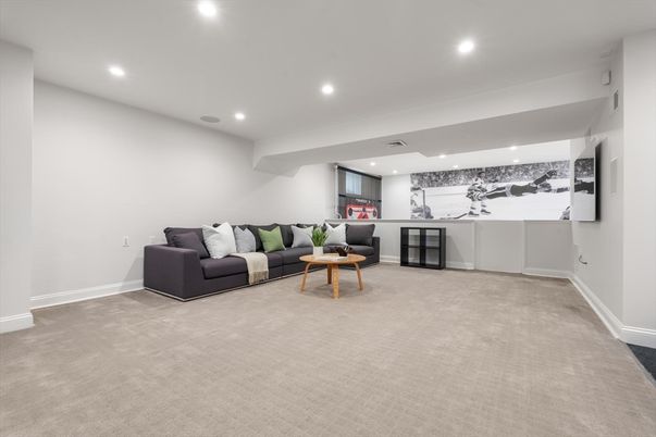 Interior, Living room, Recessed Lighting