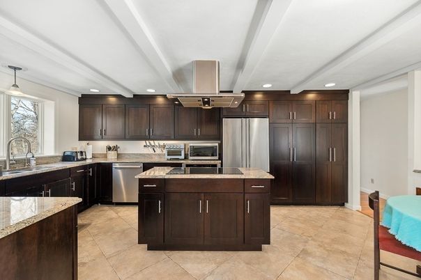 Interior, Kitchen, Pendant Lights, Recessed Lighting, Stainless Steel Appliances