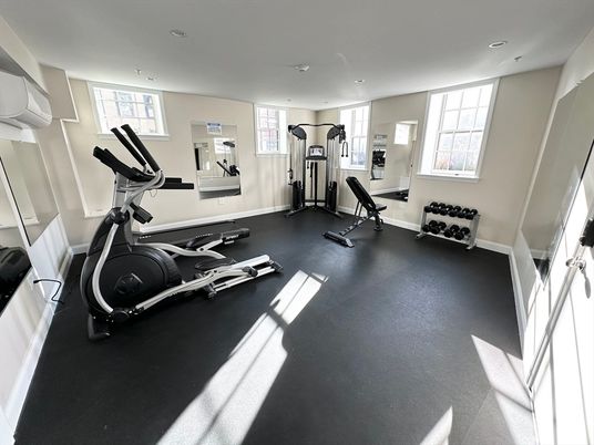 Fitness Equipment, Gym, Interior, Recessed Lighting
