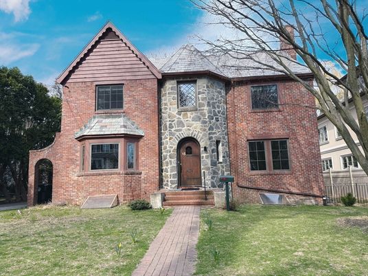 Exterior, Facade, Brick Facade, Tudor Revival