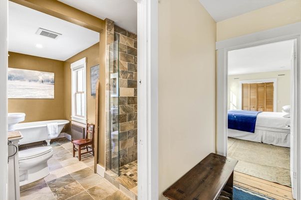 Bathroom, Bedroom, Free Standing Baths, Glass Shower, Interior, Recessed Lighting