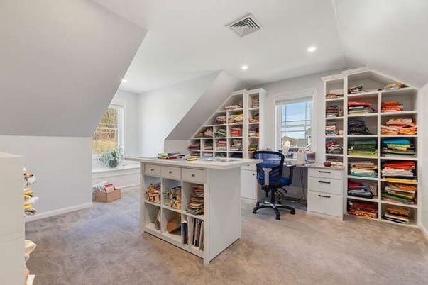 Home Office, Interior, Recessed Lighting
