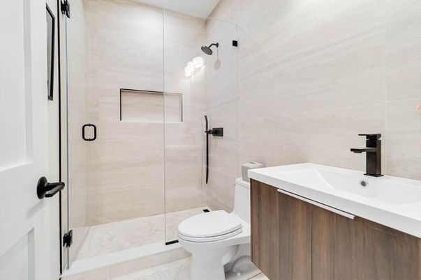 Bathroom, Glass Shower, Interior