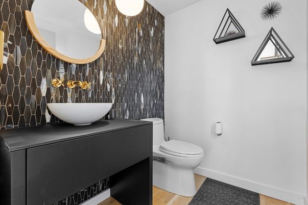 Bathroom, Interior, Wood Texture Flooring