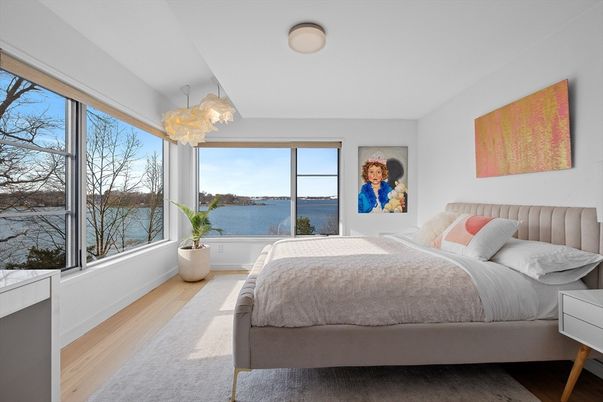 Bedroom, Interior, Water, Wood Texture Flooring
