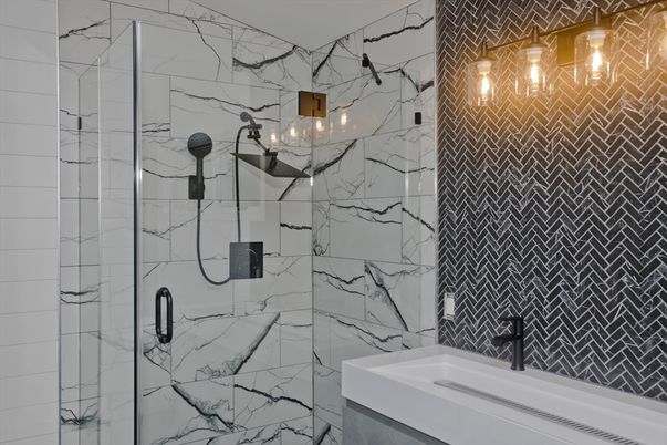 Bathroom, Interior, Marble Walls