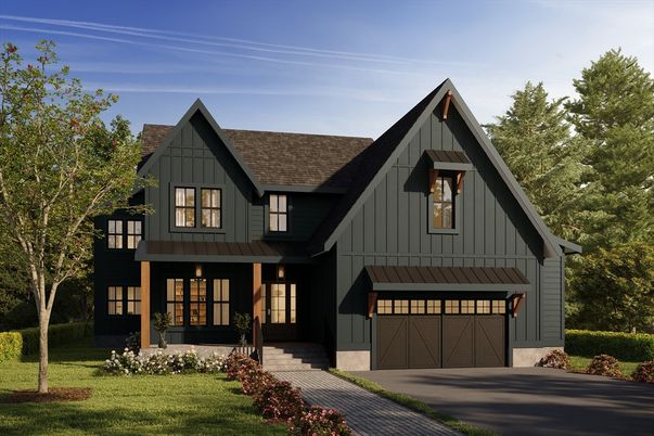 Attached, Exterior, Facade, Farmhouse