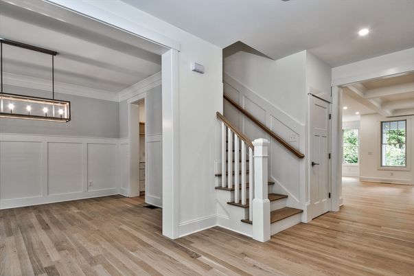 Interior, Pendant Lights, Recessed Lighting, Wood Texture Flooring