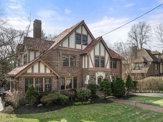 Exterior, Facade, Brick Facade, Tudor Revival