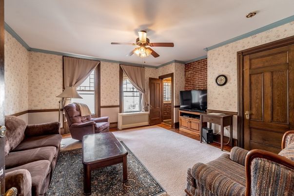 Interior, Living room, Stone Walls