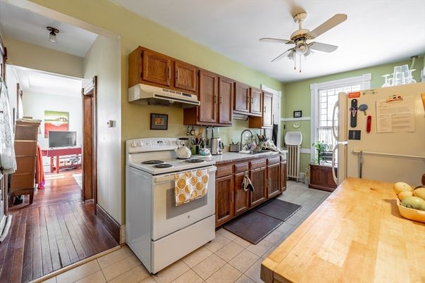 Interior, Kitchen, Wood Texture Flooring