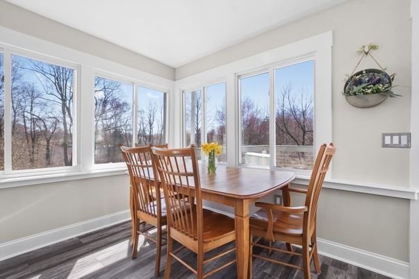 Dining room, Interior, Wood Texture Flooring