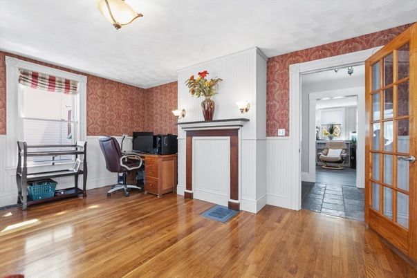 Home Office, Interior, Wood Texture Flooring