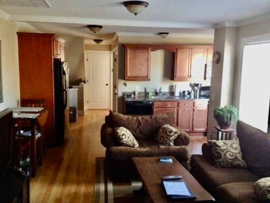 Interior, Kitchen, Living room, Wood Texture Flooring