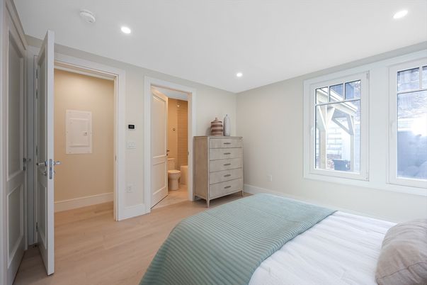 Bathroom, Bedroom, Interior, Recessed Lighting, Wood Texture Flooring