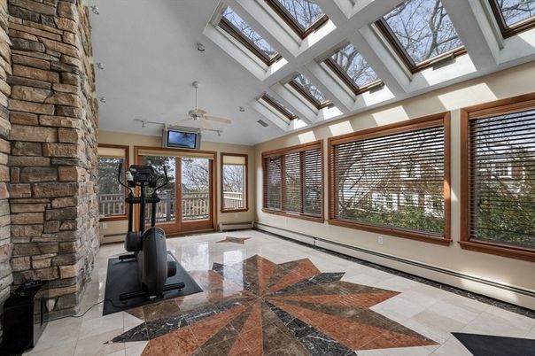 Fitness Equipment, Interior, Stone Walls, Sun Room