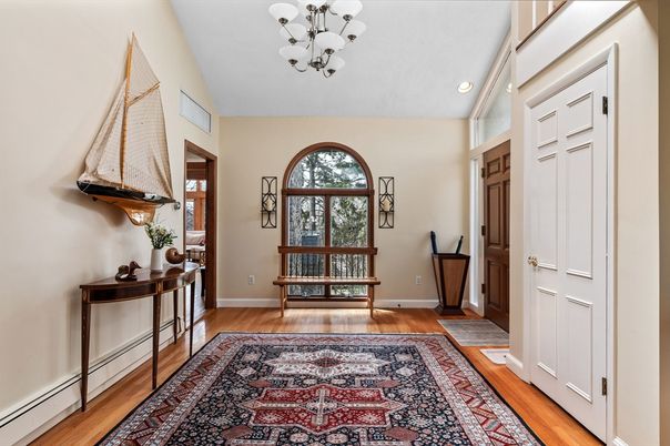 Chandelier, Interior, Recessed Lighting, Wood Texture Flooring