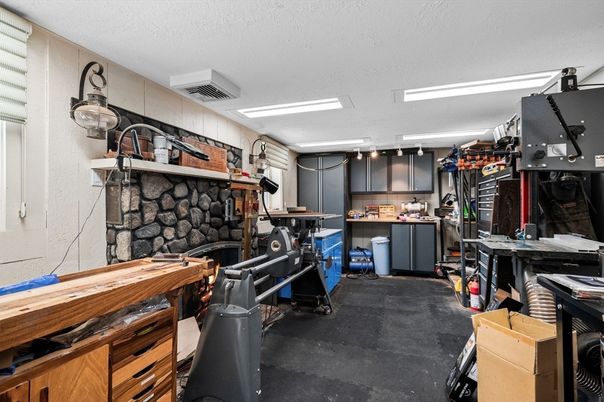 Fireplace, Interior, Stone Walls, Washer