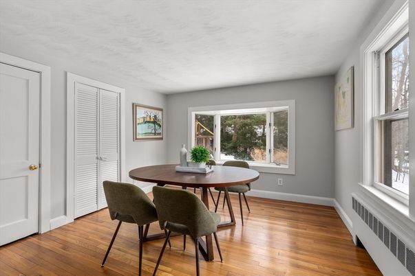 Dining room, Interior, Wood Texture Flooring