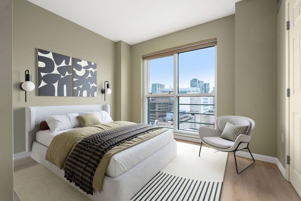 Bedroom, Interior, Wood Texture Flooring