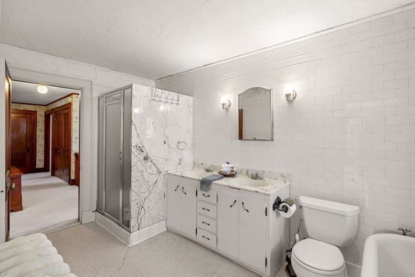 Bathroom, Interior, Marble Walls