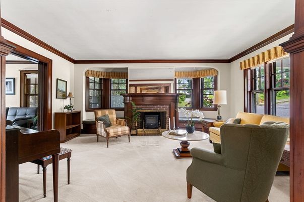 Fireplace, Interior, Living room, Piano