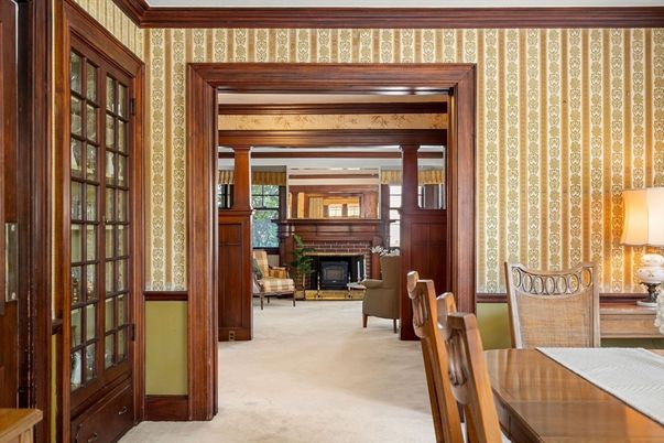 Fireplace, Interior, Wooden Beams, Wooden Walls