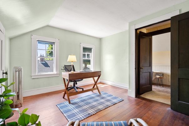 Home Office, Interior, Wood Texture Flooring