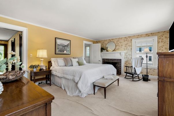 Bedroom, Fireplace, Interior