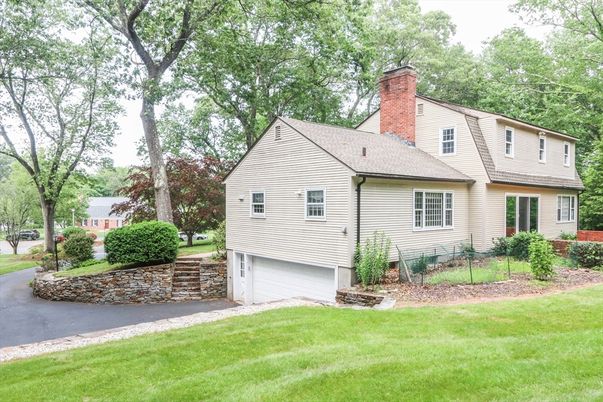 Attached, Backyard, Exterior, Facade, Cape Cod