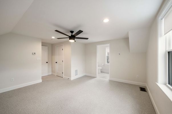 Bathroom, Empty room, Interior, Recessed Lighting
