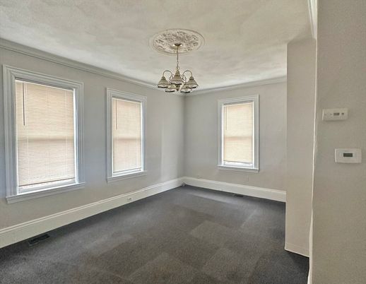 Chandelier, Empty room, Interior