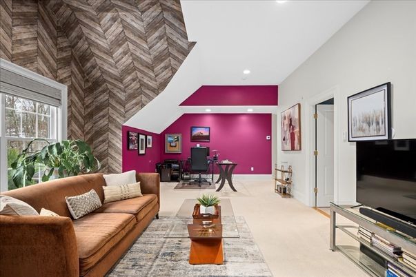Home Office, Interior, Living room, Recessed Lighting